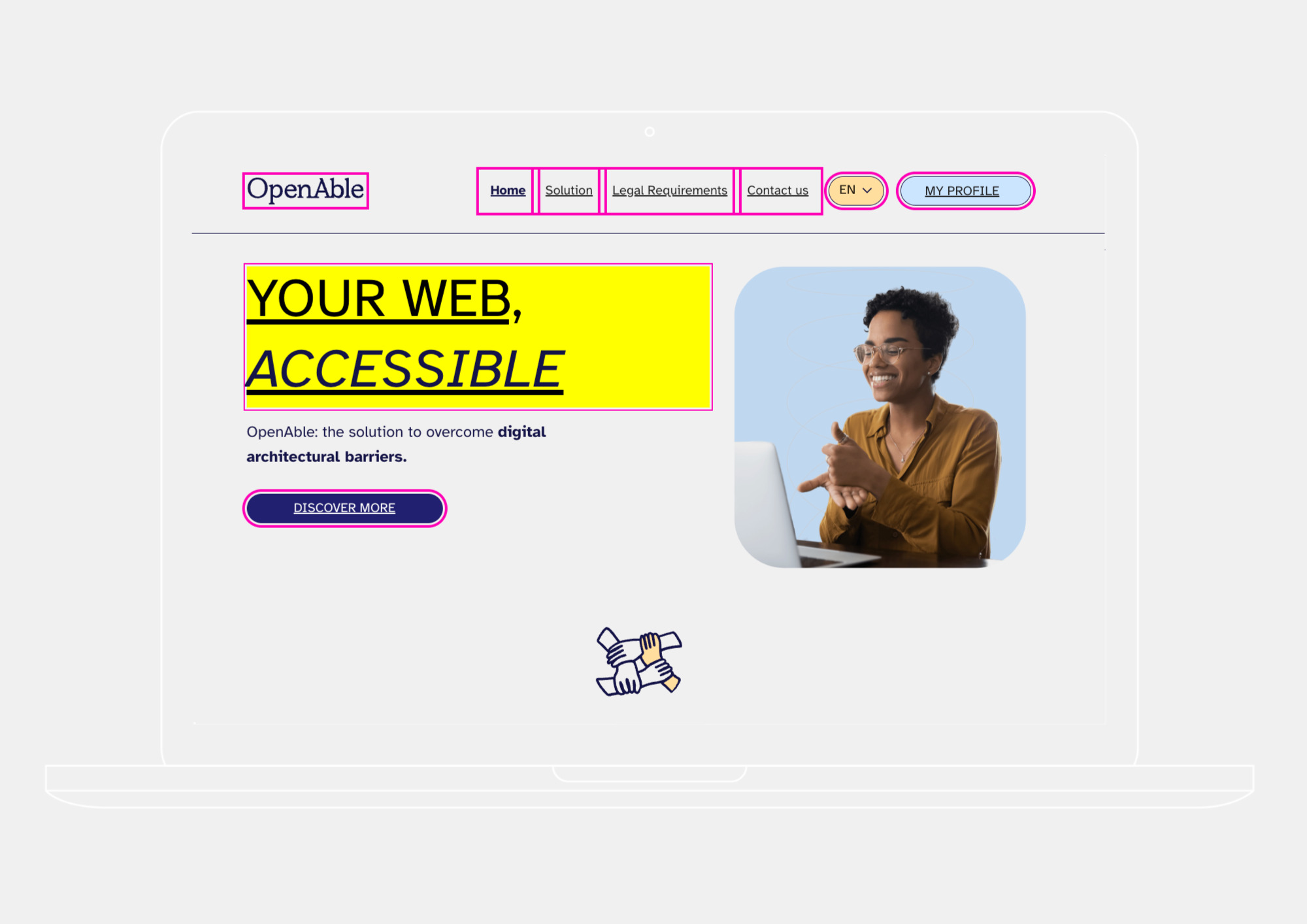 OpenAble English homepage